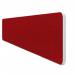 Impulse Plus Oblong 4001500 Desktop Screen Rounded Corners Burgundy Fabric Light Grey Edges SCR10633