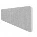 Impulse Plus Oblong 4001500 Desktop Screen Rounded Corners Light Grey Fabric Light Grey Edges SCR10635