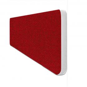 Impulse Plus Oblong 300600 Desktop Screen Rounded Corners Burgundy Fabric Light Grey Edges SCR10687