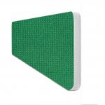 Impulse Plus Oblong 300/600 Desktop Screen Rounded Corners Palm Green Fabric Light Grey Edges SCR10690