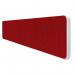 Impulse Plus Oblong 3001500 Desktop Screen Rounded Corners Burgundy Fabric Light Grey Edges SCR10777