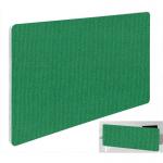 Impulse Plus Oblong 400/600 Backdrop Screen Rounded Corners Palm Green Fabric Light Grey Edges SCR10834
