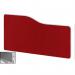 Impulse Plus Wave 400600 Backdrop Screen Rounded Corners Burgundy Fabric Light Grey Edges SCR10840