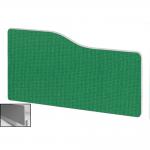 Impulse Plus Wave 400/600 Backdrop Screen Rounded Corners Palm Green Fabric Light Grey Edges SCR10843