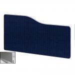 Impulse Plus Wave 400/600 Backdrop Screen Rounded Corners Royal Blue Fabric Light Grey Edges SCR10845