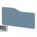 Impulse Plus Wave 400600 Backdrop Screen Rounded Corners Sky Blue Fabric Light Grey Edges SCR10846