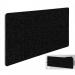 Impulse Plus Oblong 4001000 Backdrop Screen Rounded Corners Black Fabric Light Grey Edges SCR10866