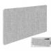 Impulse Plus Oblong 4001000 Backdrop Screen Rounded Corners Light Grey Fabric Light Grey Edges SCR10869