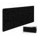 Impulse Plus Oblong 4001500 Backdrop Screen Rounded Corners Black Fabric Light Grey Edges SCR10920