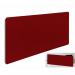 Impulse Plus Oblong 4001500 Backdrop Screen Rounded Corners Burgundy Fabric Light Grey Edges SCR10921