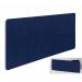 Impulse Plus Oblong 4001500 Backdrop Screen Rounded Corners Royal Blue Fabric Light Grey Edges SCR10926