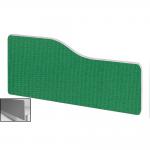 Impulse Plus Wave 300/600 Backdrop Screen Rounded Corners Palm Green Fabric Light Grey Edges SCR10987