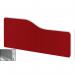 Impulse Plus Wave 300800 Backdrop Screen Rounded Corners Burgundy Fabric Light Grey Edges SCR11002