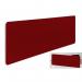 Impulse Plus Oblong 3001000 Backdrop Screen Rounded Corners Burgundy Fabric Light Grey Edges SCR11011