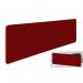 Impulse Plus Oblong 3001400 Backdrop Screen Rounded Corners Burgundy Fabric Light Grey Edges SCR11047