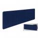 Impulse Plus Oblong 3001400 Backdrop Screen Rounded Corners Royal Blue Fabric Light Grey Edges SCR11052