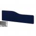 Impulse Plus Wave 3001500 Backdrop Screen Rounded Corners Royal Blue Fabric Light Grey Edges SCR11079