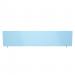 Oblong 400/1800 Desktop Divider Rounded Corners Frosted Light Blue 6mm Acrylic SCR11144