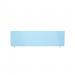 Oblong 400/1400 Desktop Divider Rounded Corners Frosted Light Blue 6mm Acrylic SCR11147