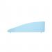 Angle 400/1400 Desktop Divider Rounded Corners Frosted Light Blue 6mm Acrylic SCR11161