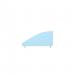 Angle 400/800 Desktop Divider Rounded Corners Frosted Light Blue 6mm Acrylic SCR11164