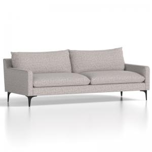 Photos - Sofa Emmy Cushioned 3 Seater  Light Grey SF000002 