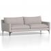 This 3-seater sofa has a light grey color with a cushioned design for maximum comfort. Its dynamic shape adds a modern touch to any living space.