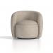 Phoebe Swivel Accent Chair Cream Boucle SF000007