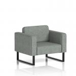 Brixworth Armchair With Black Legs In Rivet Fabric - Prime SF000012