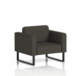 Brixworth Armchair With Black Legs In Main Line Flax Fabric - Temple SF000023