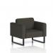 Brixworth Armchair With Black Legs In Main Line Flax Fabric - Temple SF000023