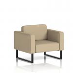 Brixworth Armchair With Black Legs In Main Line Flax Fabric - Upminster SF000024