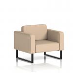 Brixworth Armchair With Black Legs In Synergy Fabric - Affix SF000026