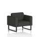 Brixworth Armchair With Black Legs In Synergy Fabric - Mix SF000028