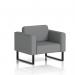 Brixworth Armchair With Black Legs In Synergy Fabric - Partner SF000030