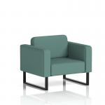 Brixworth Armchair With Black Legs In Sumi Fabric - Handa SF000032