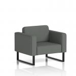 Brixworth Armchair With Black Legs In Sumi Fabric - Kobe SF000033