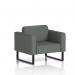 Brixworth Armchair With Black Legs In Sumi Fabric - Kobe SF000033