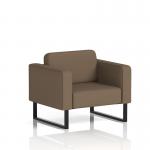 Brixworth Armchair With Black Legs In Sumi Fabric - Osaka SF000034