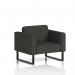 Brixworth Armchair With Black Legs In Yoredale Fabric - Leyburn SF000042