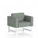 Brixworth Armchair With White Legs In Rivet Fabric - Prime SF000048