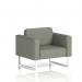 Brixworth Armchair With White Legs In Rivet Fabric - Vitreous SF000049