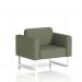 Brixworth Armchair With White Legs In Main Line Flax Fabric - Monument SF000057