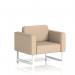 Brixworth Armchair With White Legs In Synergy Fabric - Affix SF000062