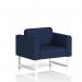 Brixworth Armchair With White Legs In Synergy Fabric - Alike SF000063