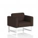 Brixworth Armchair With White Legs In Synergy Fabric - Wed SF000067