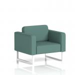 Brixworth Armchair With White Legs In Sumi Fabric - Handa SF000068