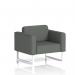 Brixworth Armchair With White Legs In Sumi Fabric - Kobe SF000069