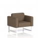 Brixworth Armchair With White Legs In Sumi Fabric - Osaka SF000070