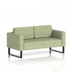 Brixworth Sofa 2 Seater With Black Legs In Rivet Fabric - Burnish SF000080